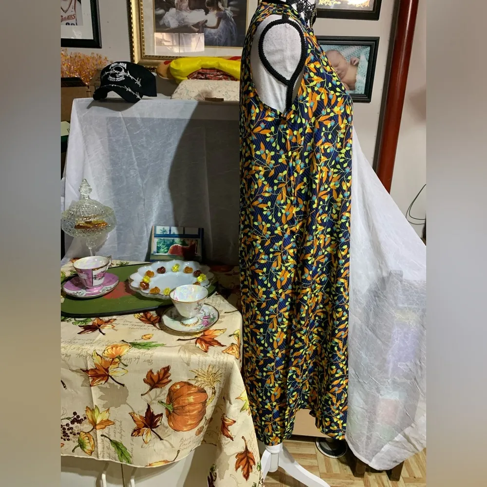 Lularoe Joy Blue Yellow Orange Vest - Image 4