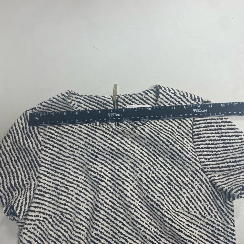 CALVIN KLEIN Women’s Sheath Black And White Striped Dress‎ Size 10 - Image 3