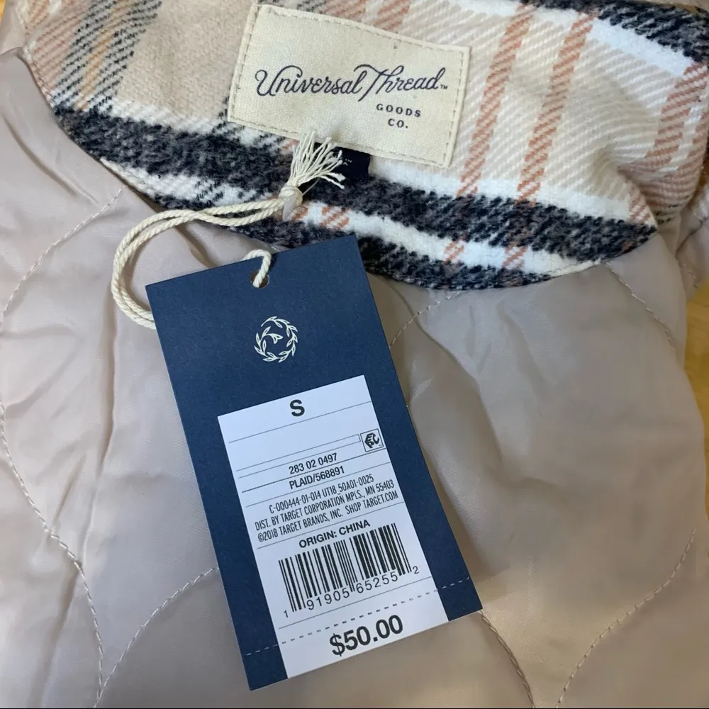 Universal Thread Mid Length Plaid Shacket S - Image 7
