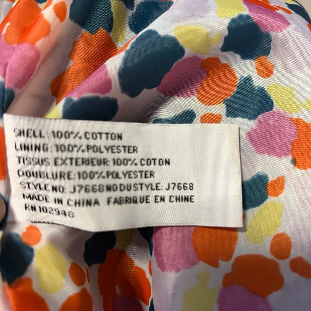 Y2k ANTHROPOLOGIE TULLE Navy Blue washed denim jacket: Military style sz L Size L - Image 2