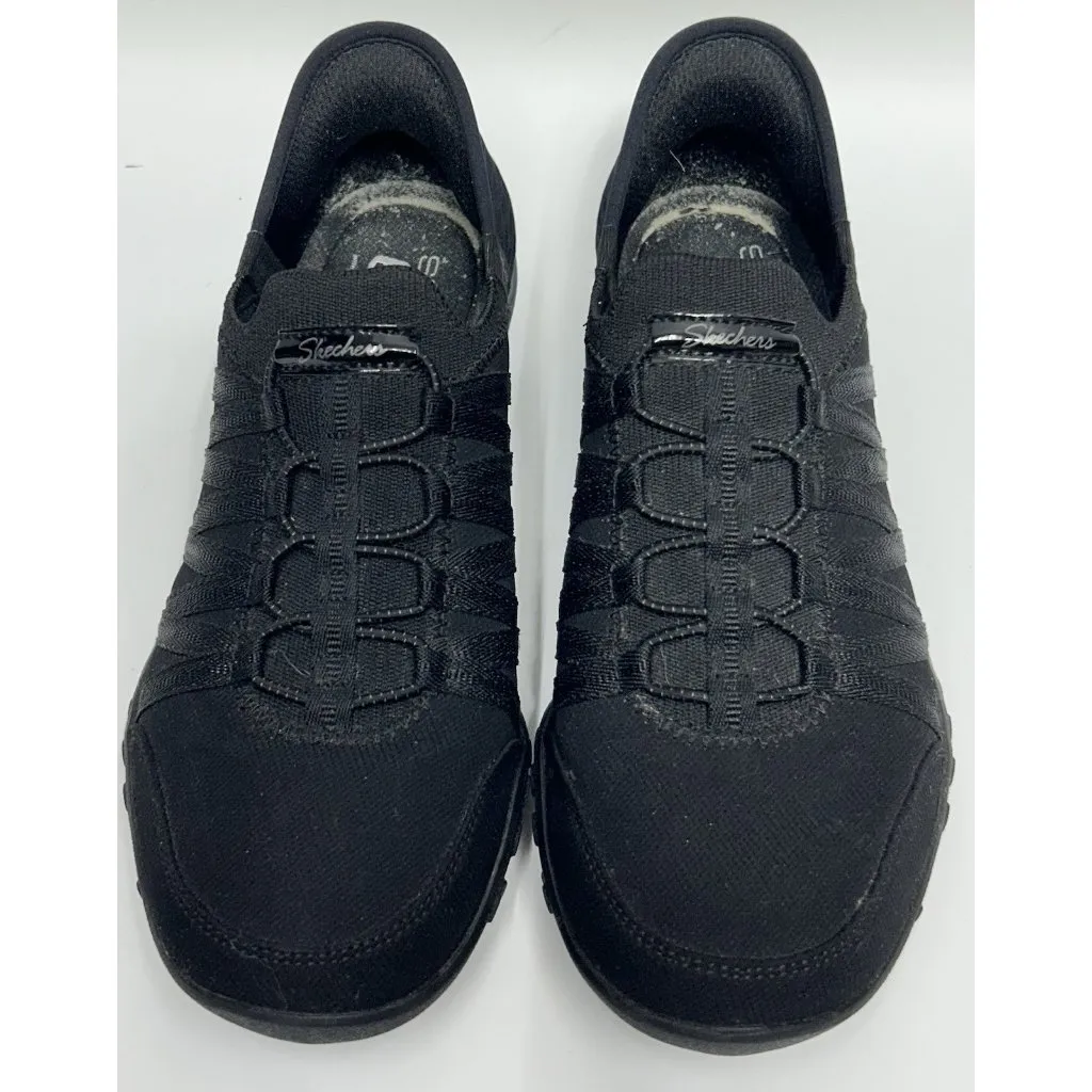 Skechers Breathe Easy Roll With Me Hands Free Slip-Ins Shoes Black Women’s 7.5 - Image 3