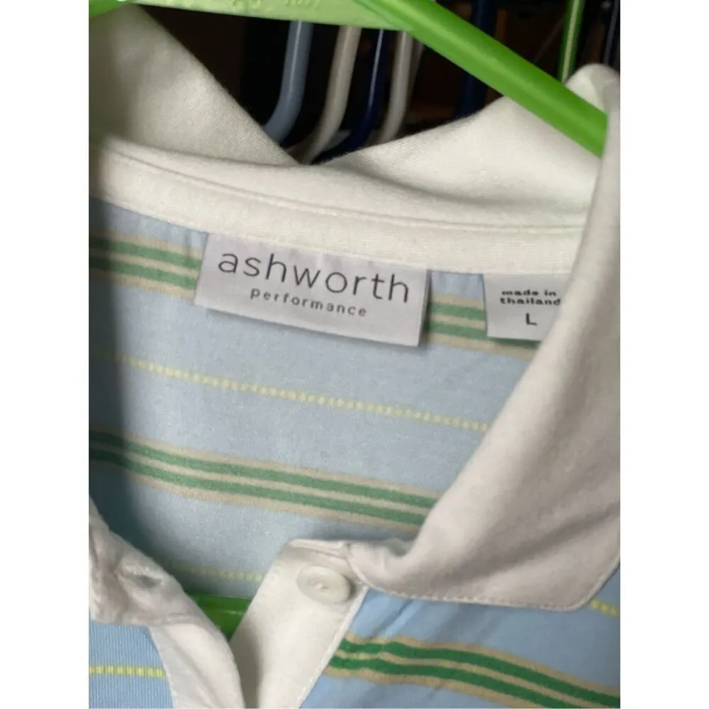 NWT Ashworth performance size L dropped polo gorpcore outdoors. - Image 3