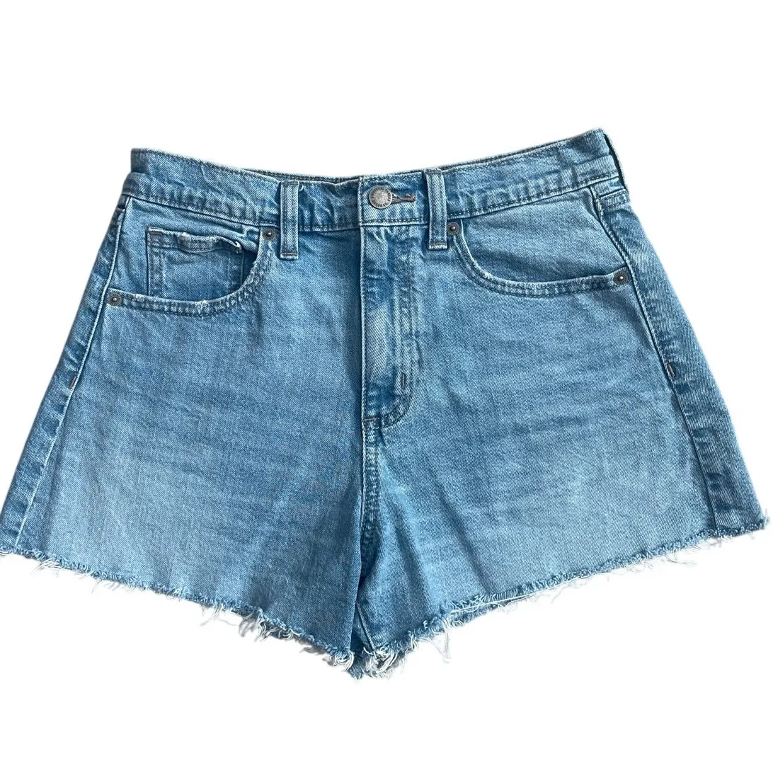 Universal Thread High-Rise 90's Cutoff‎ Jean Shorts Medium Wash Size 6 - Image 2