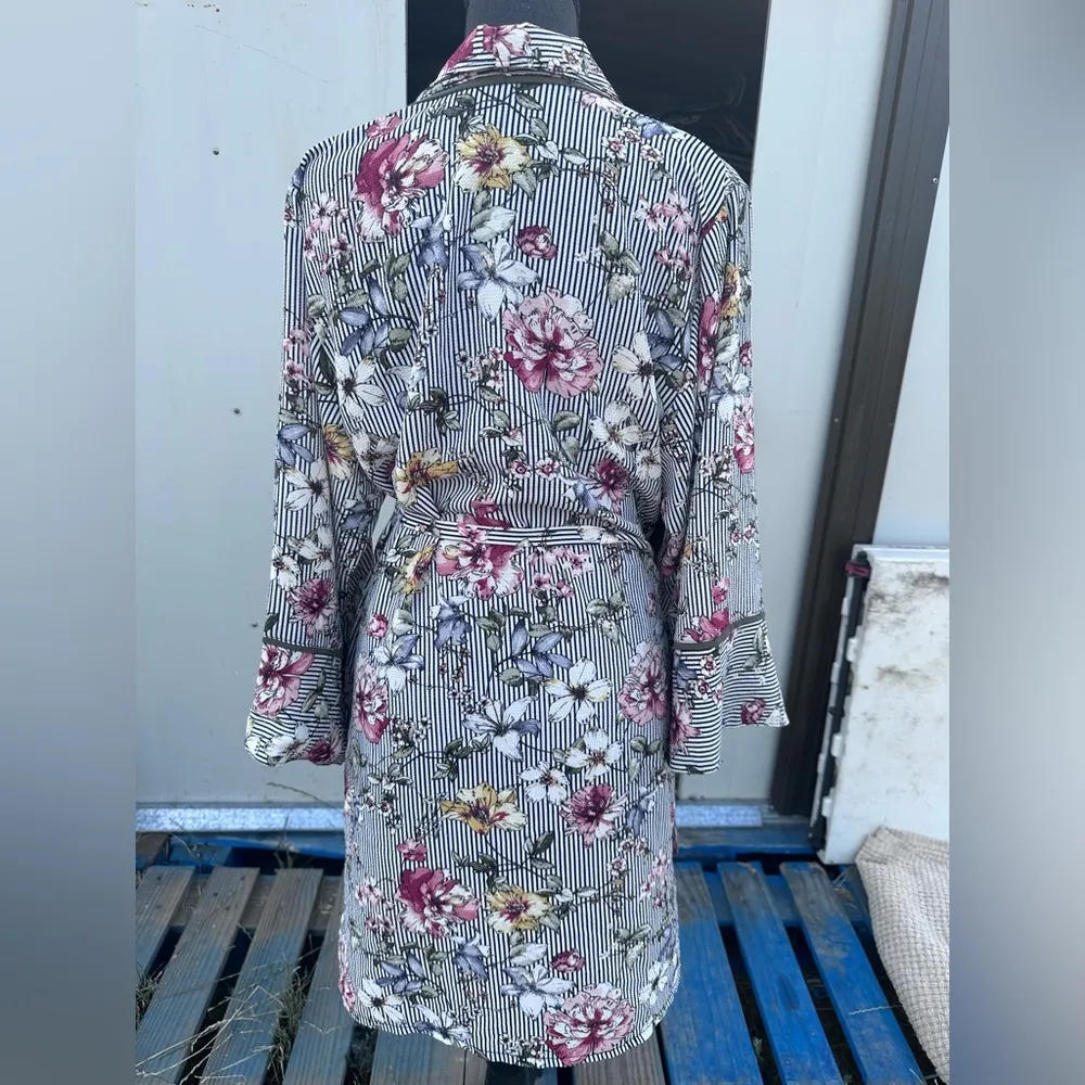 JENNAFER GRACE WOMENS Floral Kimono Robe MEDIUM Red - Image 7