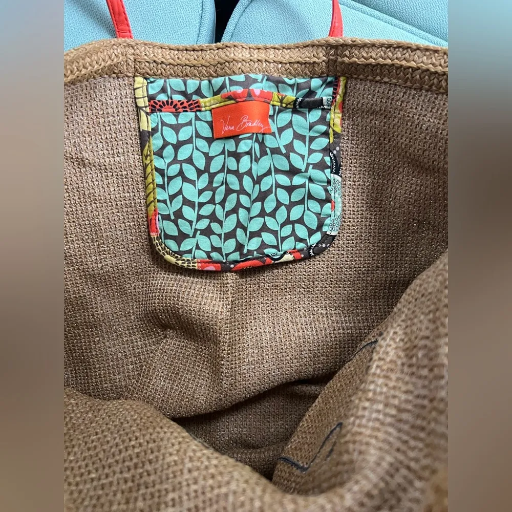 Vera Bradley  Straw Tote Bag - Image 3