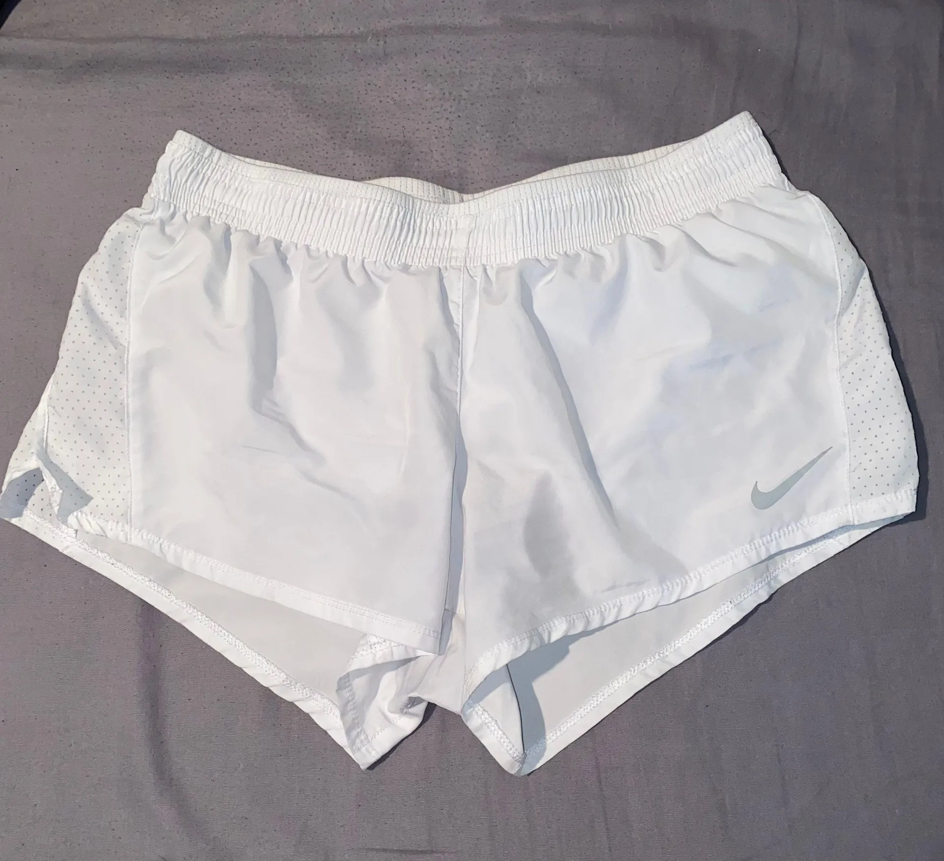 Nike White  Athletic Shorts - Image 3