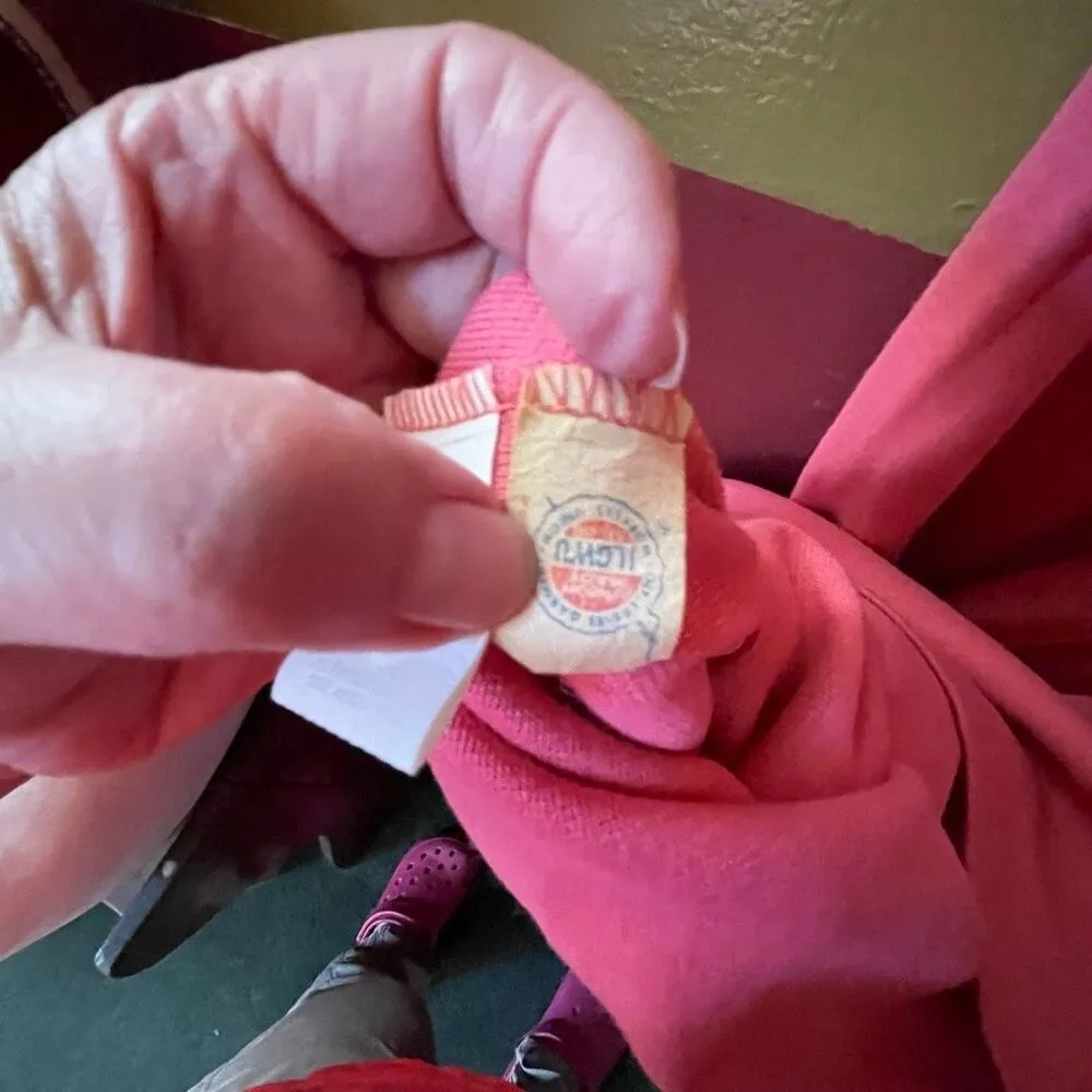 Vintage 70’s Hubba Hubba peachy pink knit tank maxi - Image 5