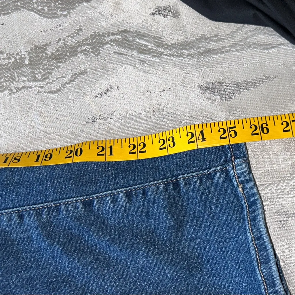 Women's High Rise Jeans - Deep Blue - Image 15