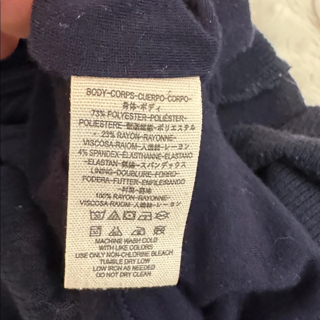 Free People All The Right Angles Knit Dress Navy Cutout Midi Size XS - Image 7