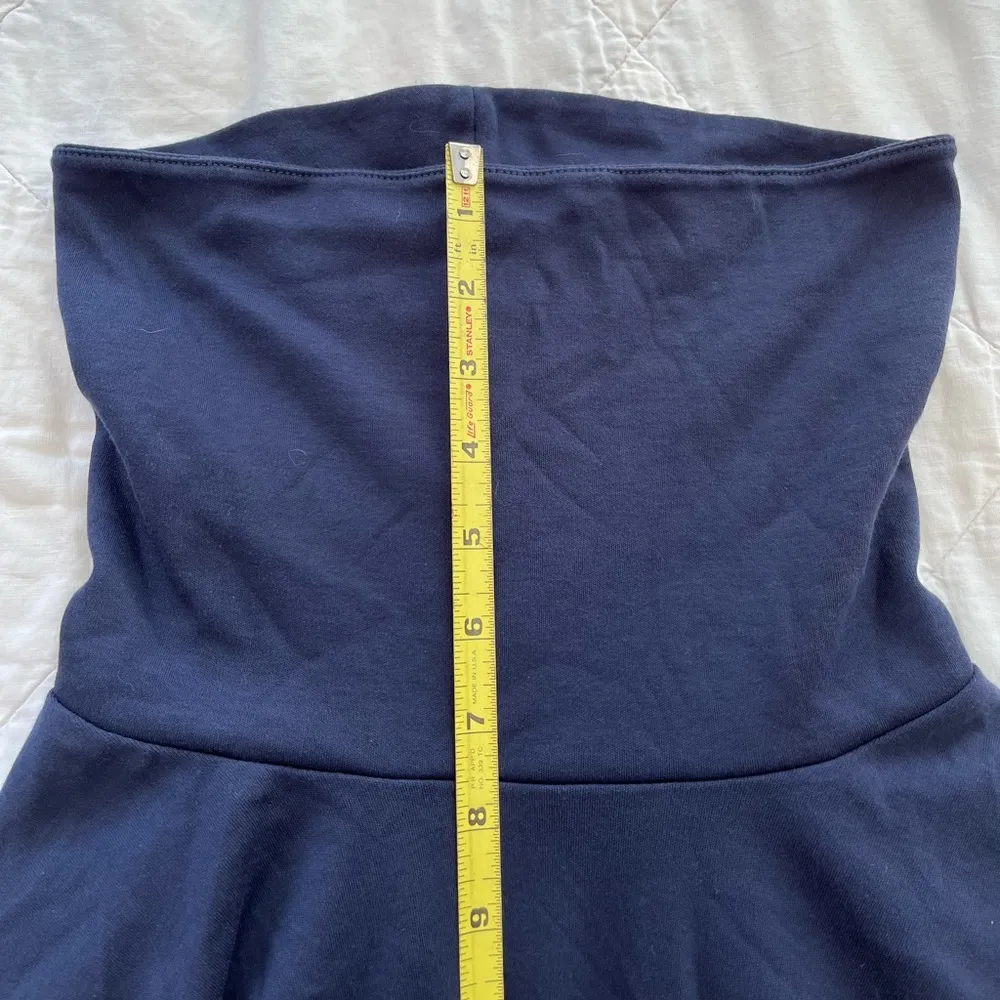 Never worn: LL Bean navy blue turtle neck with 3/4 sleeve - Image 7