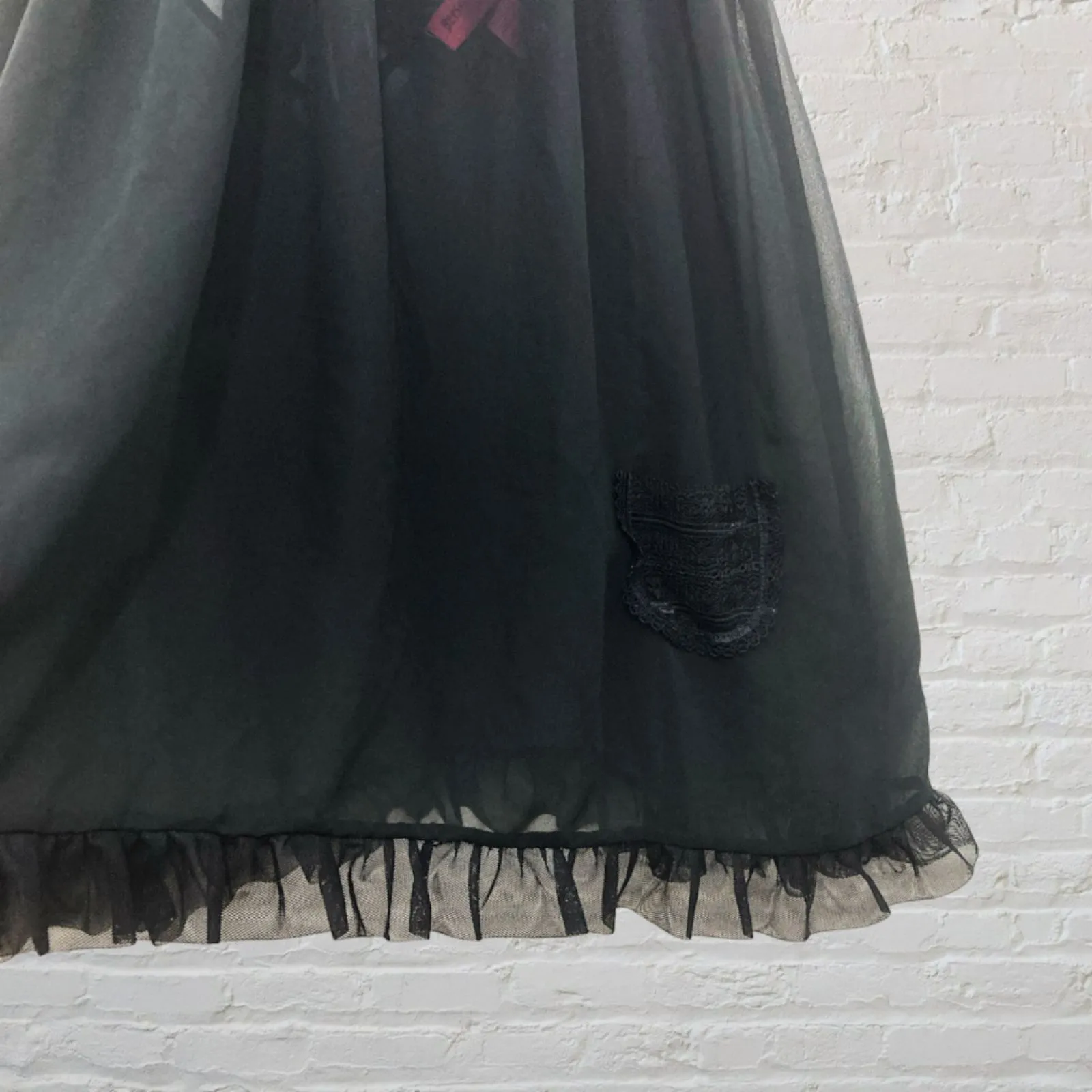 Betsey Johnson Black Babydoll Nightgown Size S - Image 13