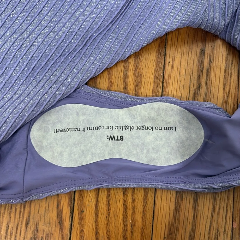 Andie Kauai One Piece‎ Swimsuit Verbena Purple Sparkle Size M NWT - Image 7