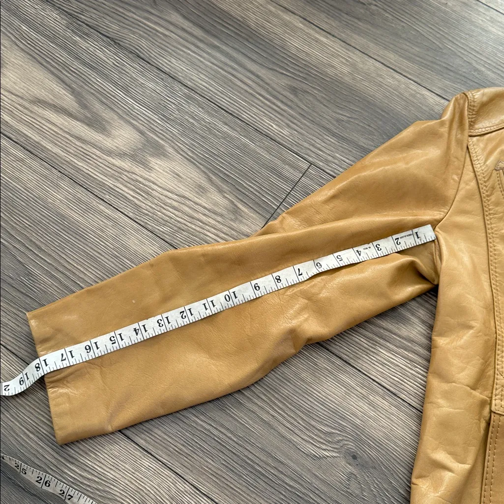 PIONEER Camel Leather western Jacket Tan Size 40 - Image 13