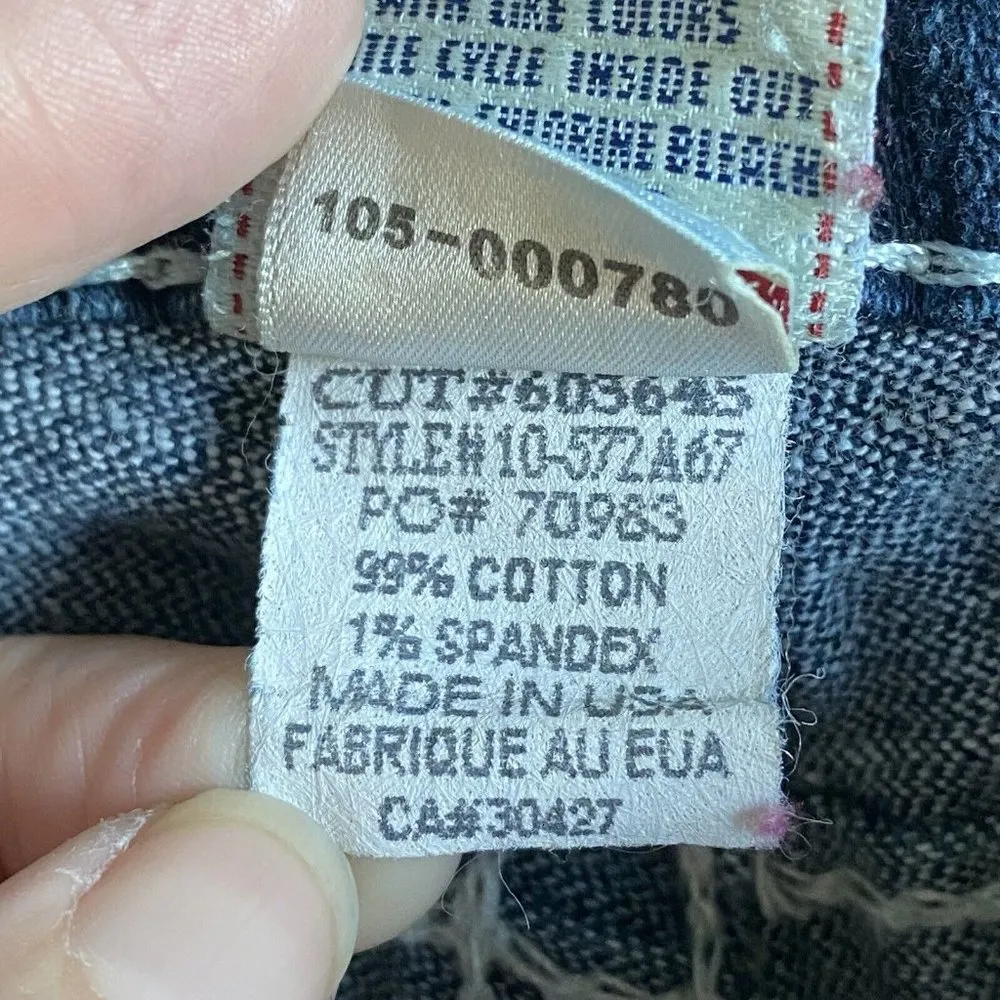 True Religion Disco Billy Big T Jeans Women's Size 28 Bootcut Dark Wash USA Made - Image 12