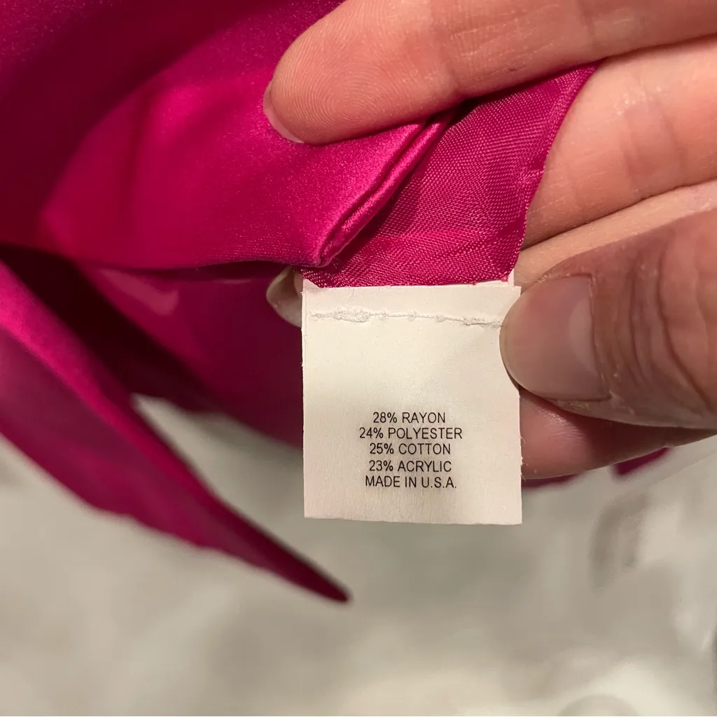 Cute Vintage 90’s Renee Dumarr saks NWT pink satin bright short luxury blazer Size 12 - Image 6