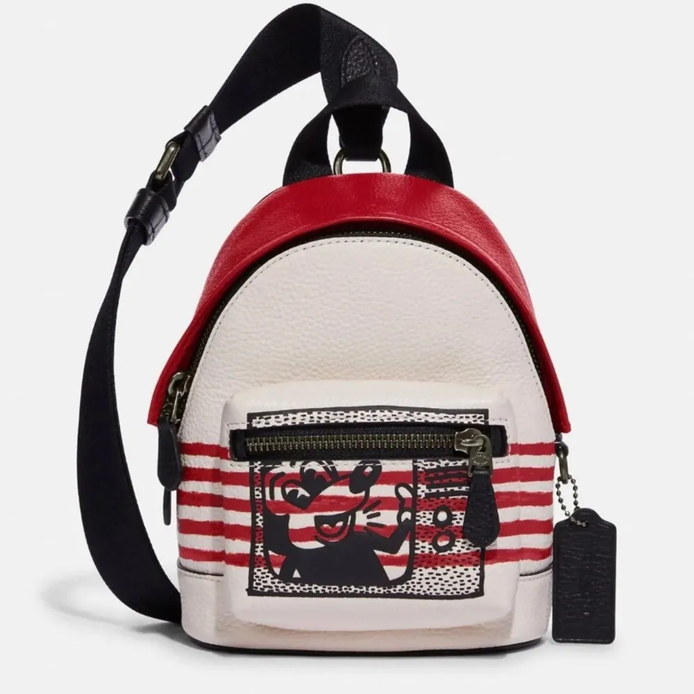 Coach Authentic  Pebbled leather L.Edition Mickey Mouse small backpack/Crossbody - Image 2