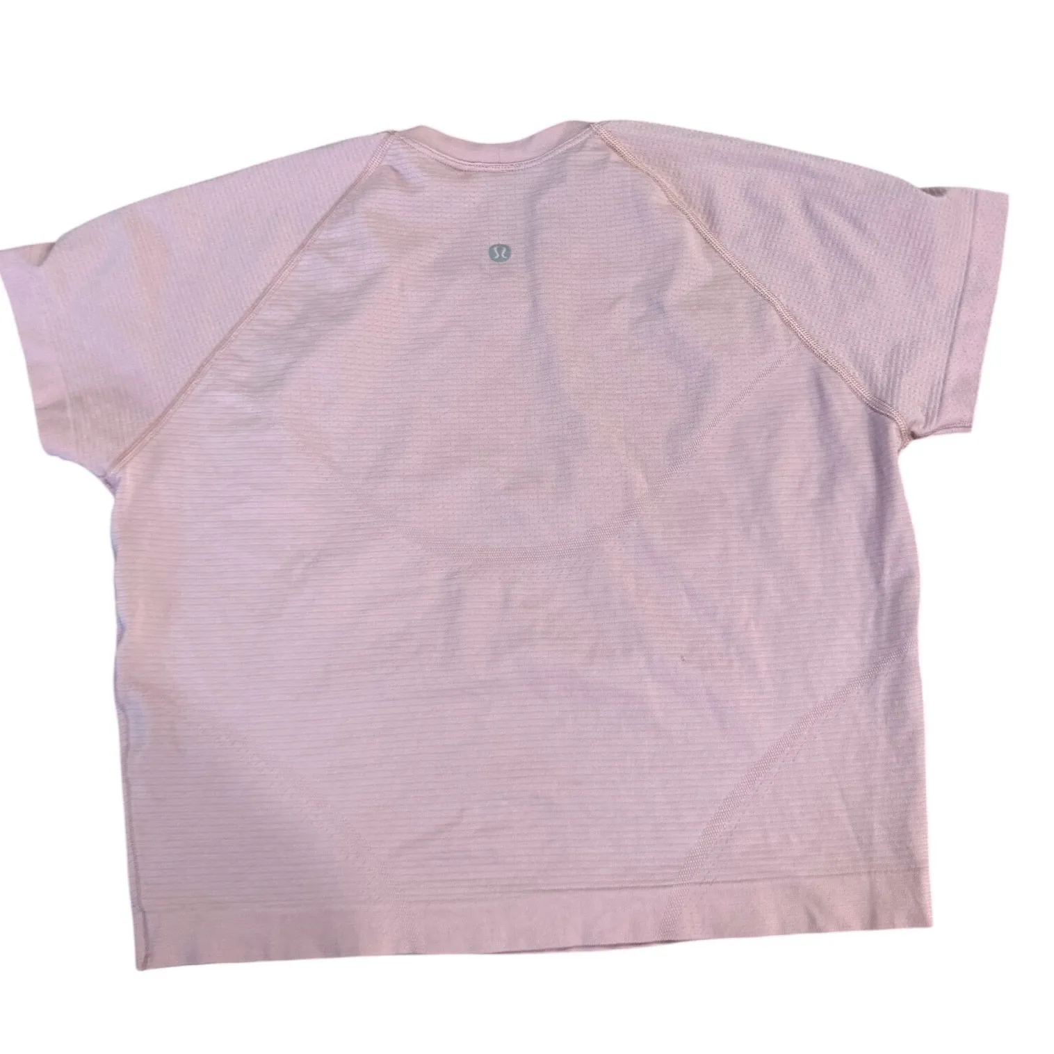 Lululemon Cropped Swiftly Short Sleeve Pink Women's Size 10 Athlesiure Yoga - Image 2