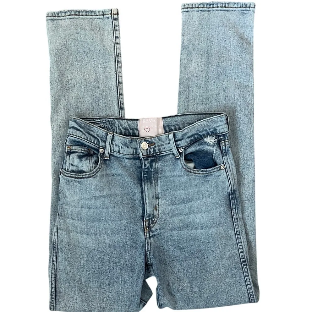 Revice Premium Denim High Rise‎ Slim Fit Acid Wash Jeans Size 28 - Image 3