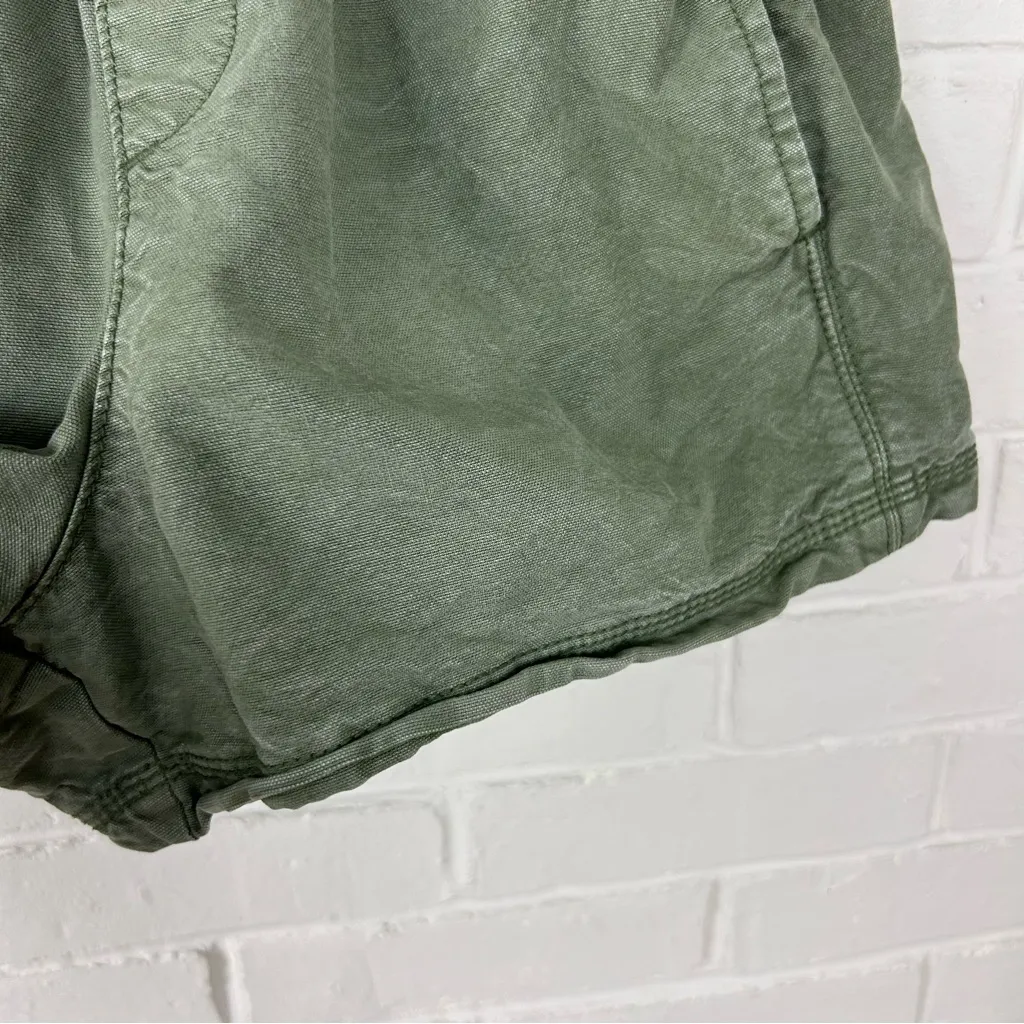 Aerie Babewatch Green Pull On Casual Shorts Size S - Image 6