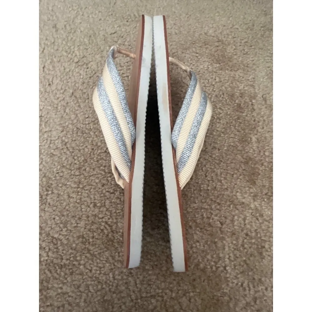 New Loeffler Randall Shimmery Metallic thong flip flip sandals size 8.5 - Image 3