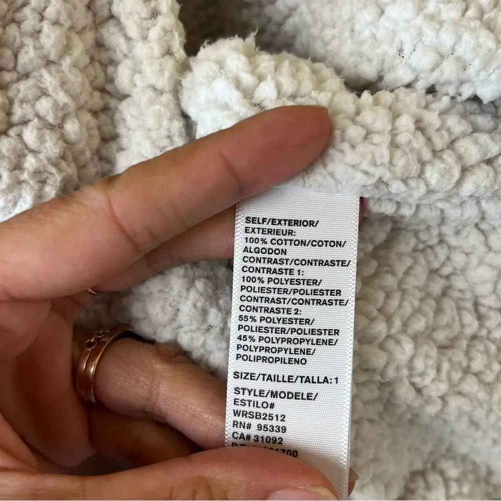 James Perse Blush Sherpa Jacket - Image 7