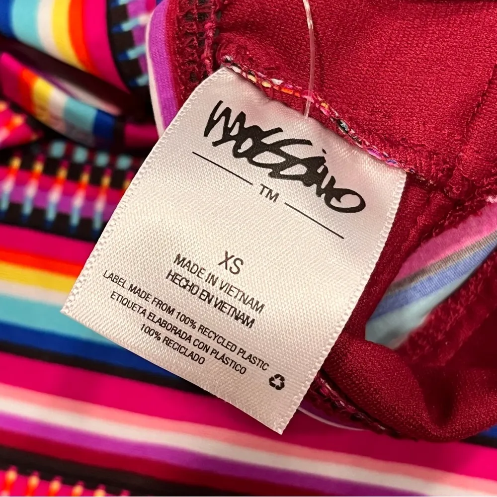 NEW Mossimo Women’s Deep Red Stripe Tankini Top Swimwear size XS - Image 8