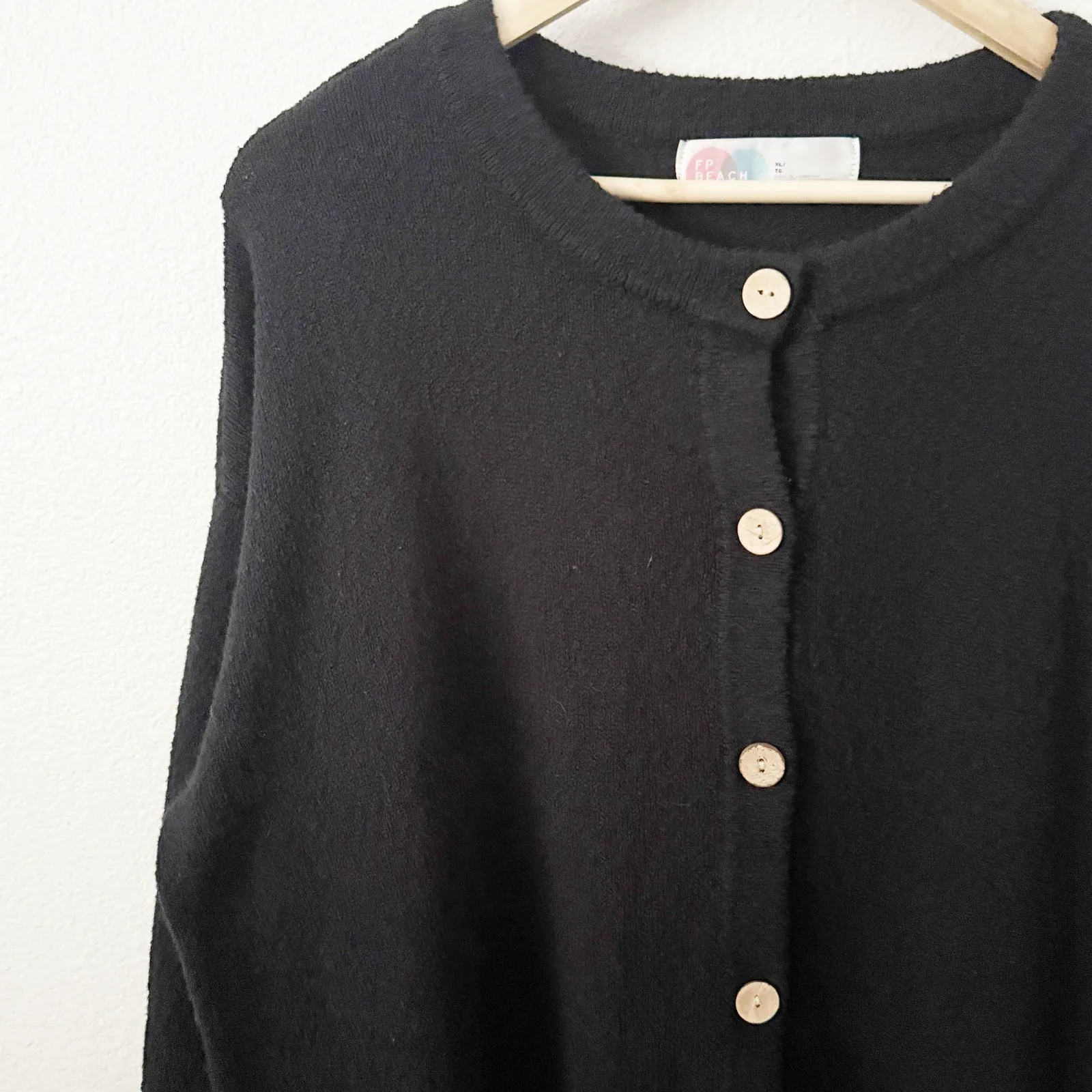 FREE PEOPLE | Ameena Sweater Black Cardigan Buttons - Image 3
