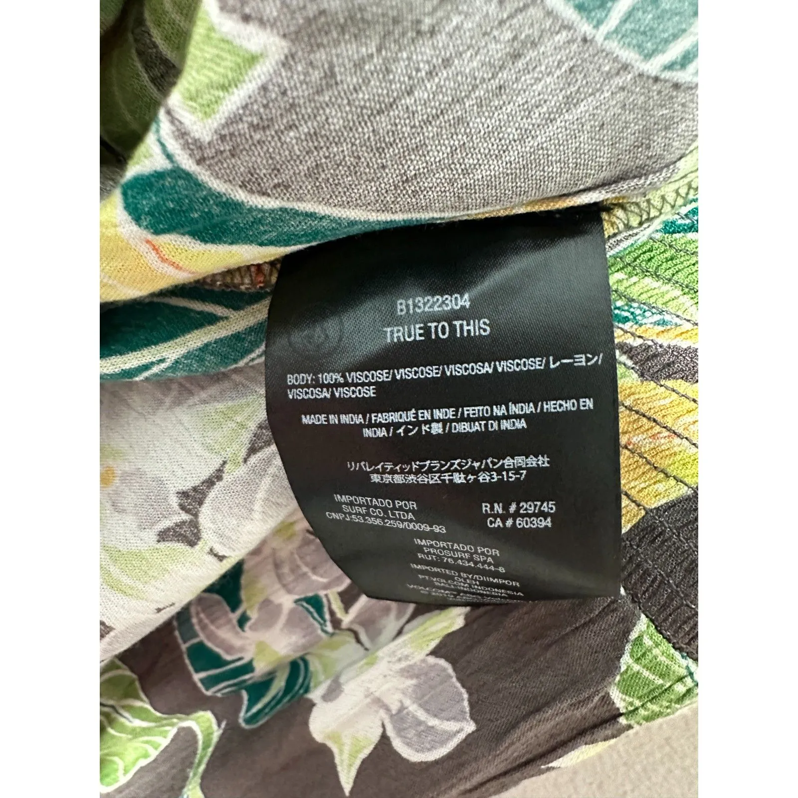 Volcom Excapism Slate Grey Cut Out Floral Mini Dress Size Large NEW with Tags - Image 5