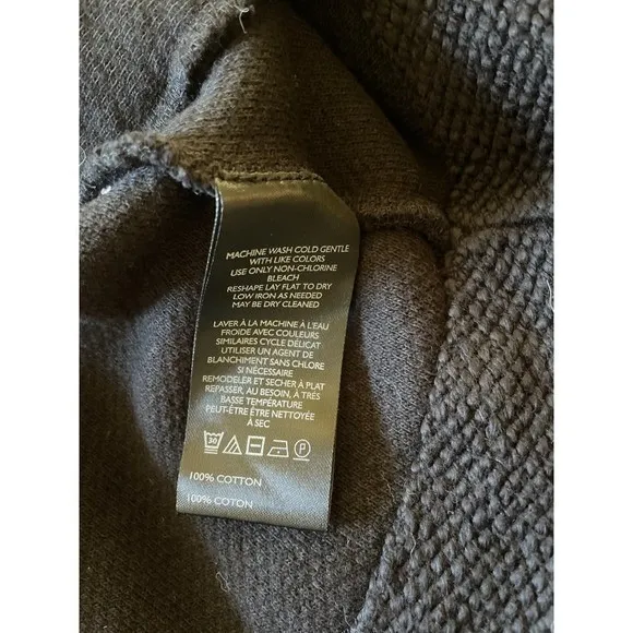 Maeve by Anthropologie NWT Black Knit Blazer XXS Gold Crest Button Classic - Image 8