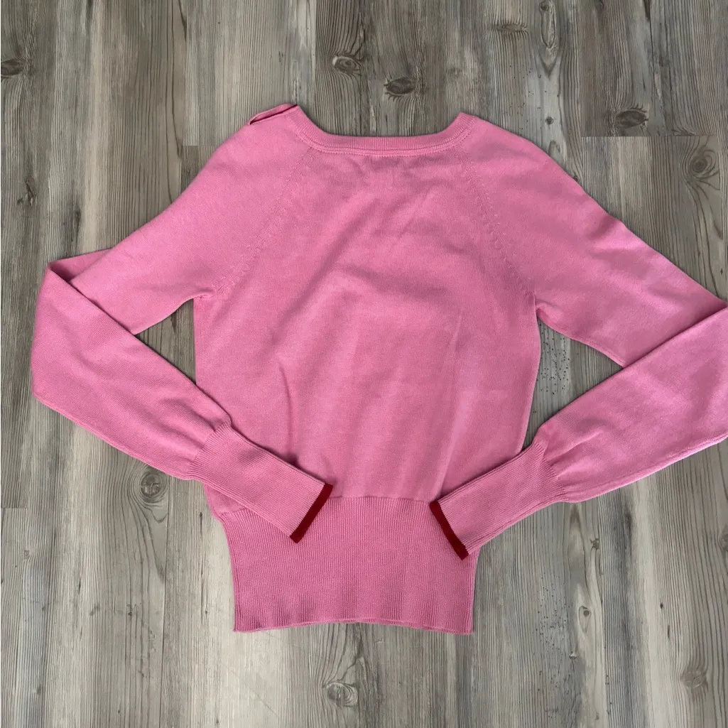 American Eagle  Outfitters Pink Crew Neck Sweater - Image 2