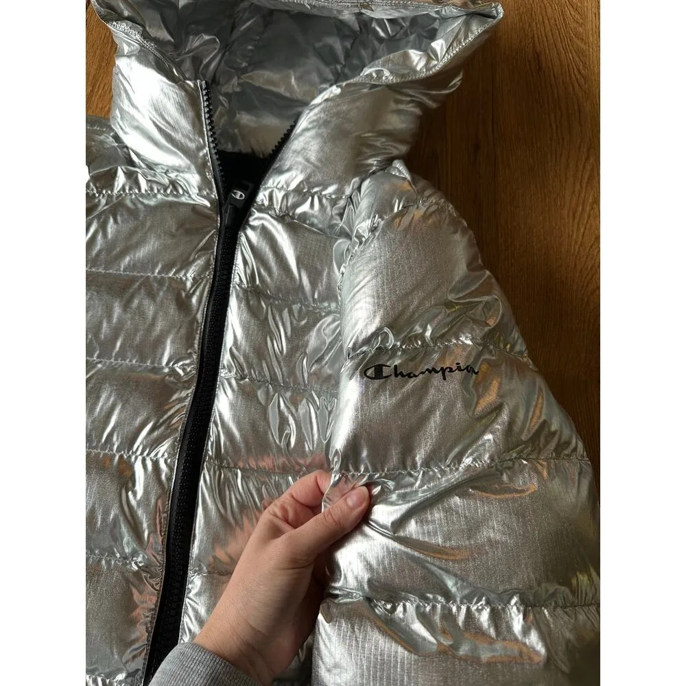 Champion Women's Metallic Tech Fill Ski Puffer Jacket Size XLarge - Image 5