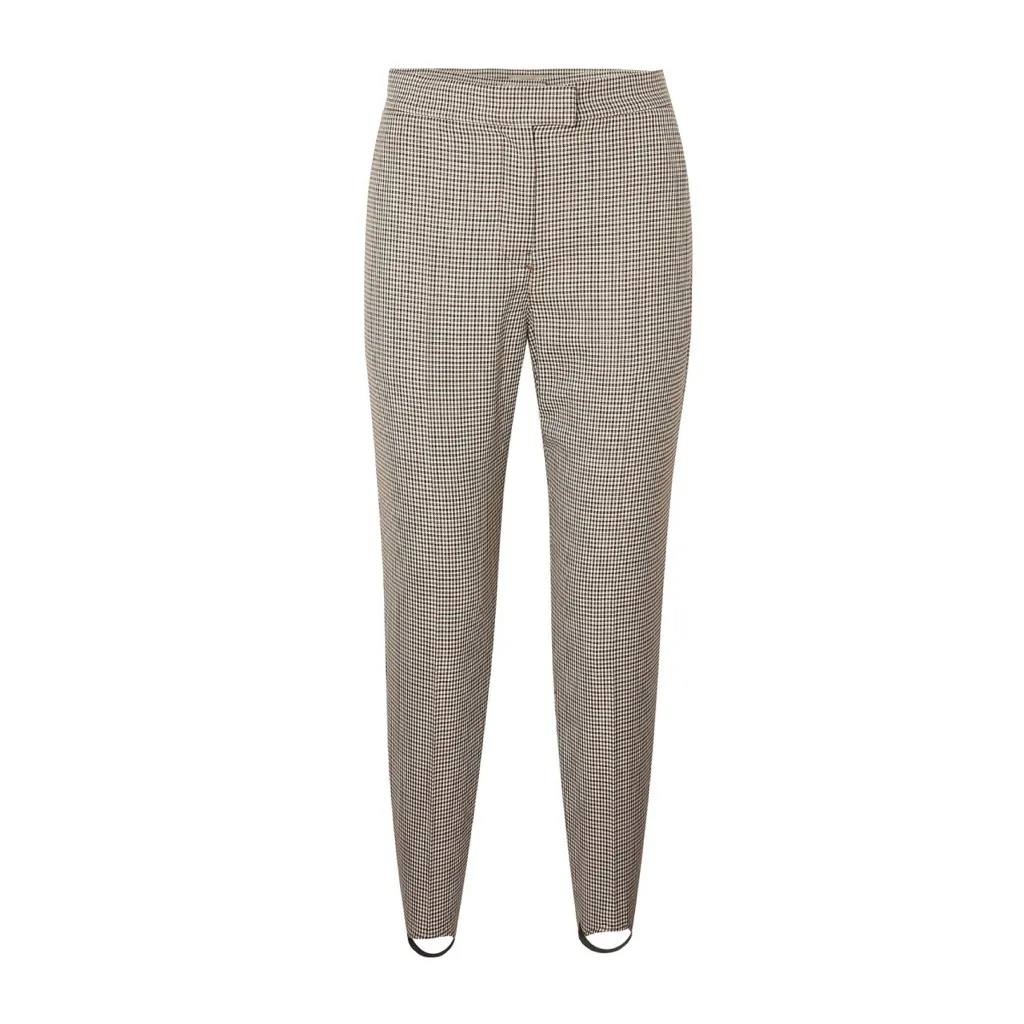 BURBERRY checked wood-blend slim-Leg pants - Image 3