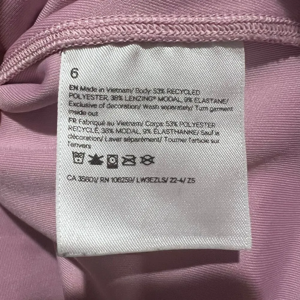 Lululemon Perfectly Oversized Softstreme Cropped Crewneck Sweatshirt Size 6 Pink - Image 2