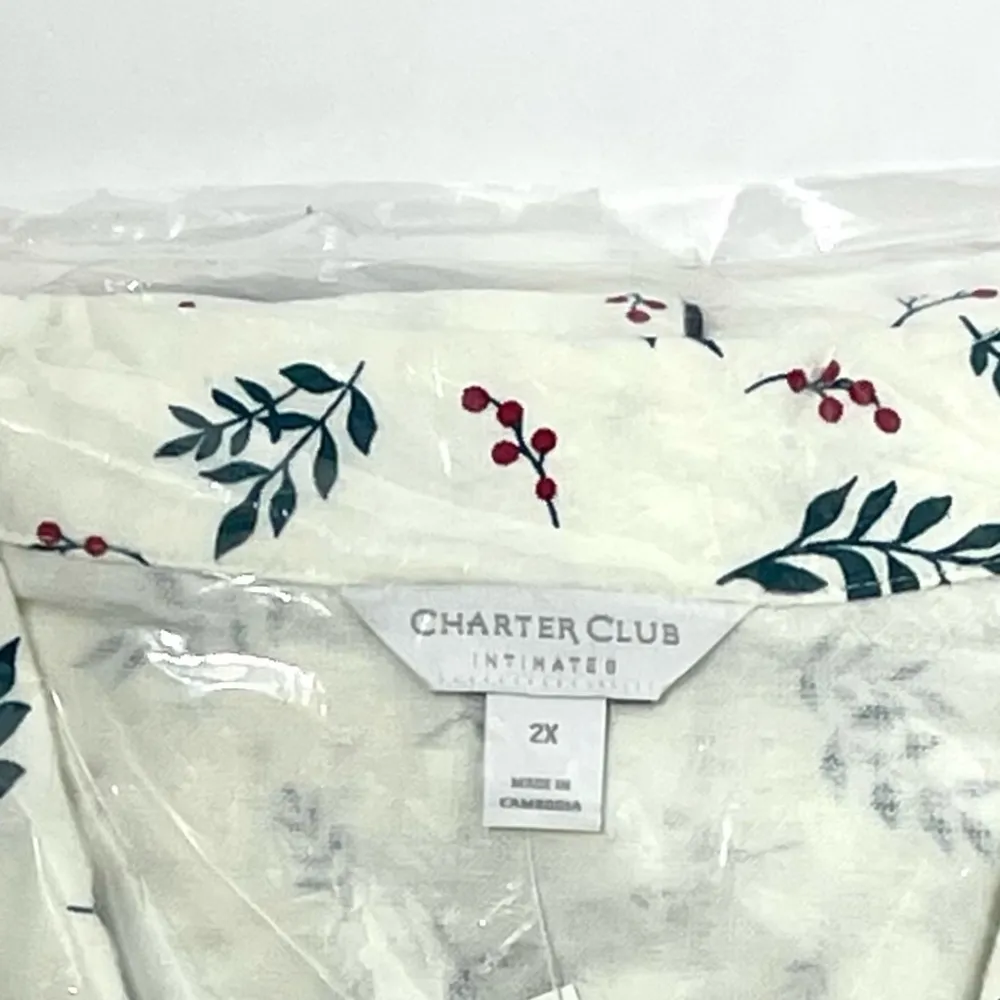 Charter Club Intimates Cotton Flannel Nightgown Size 2X - Image 3