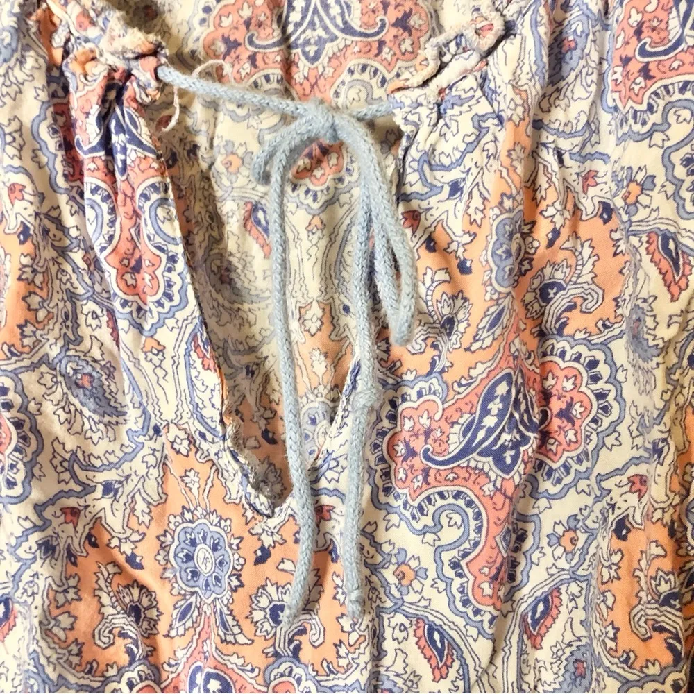 Victoria’s Secret Paisley Sleeveless Slip Dress‎ Nightgown Pink Blue Size small - Image 4