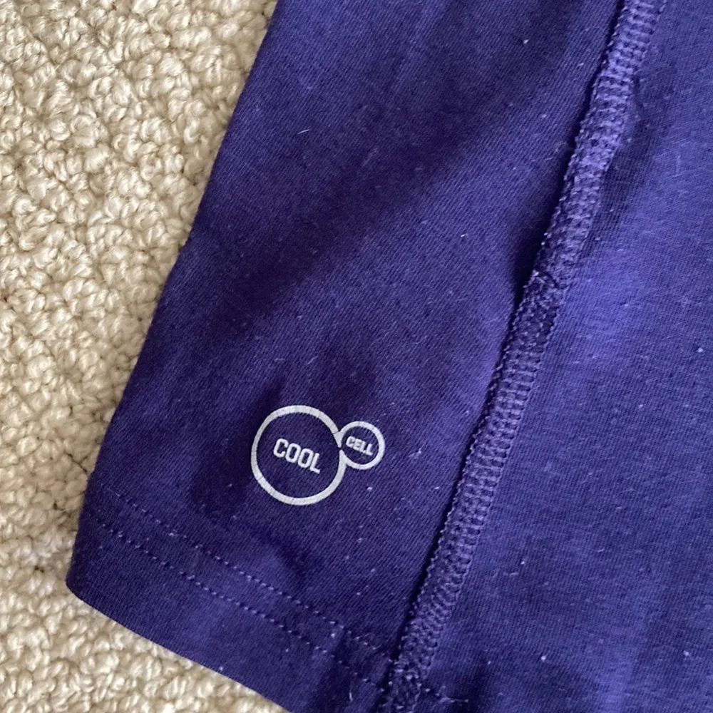 PUMA Cool Cell Athletic Reflective Long Sleeve Shirt Crew Purple Small Top Vent - Image 9