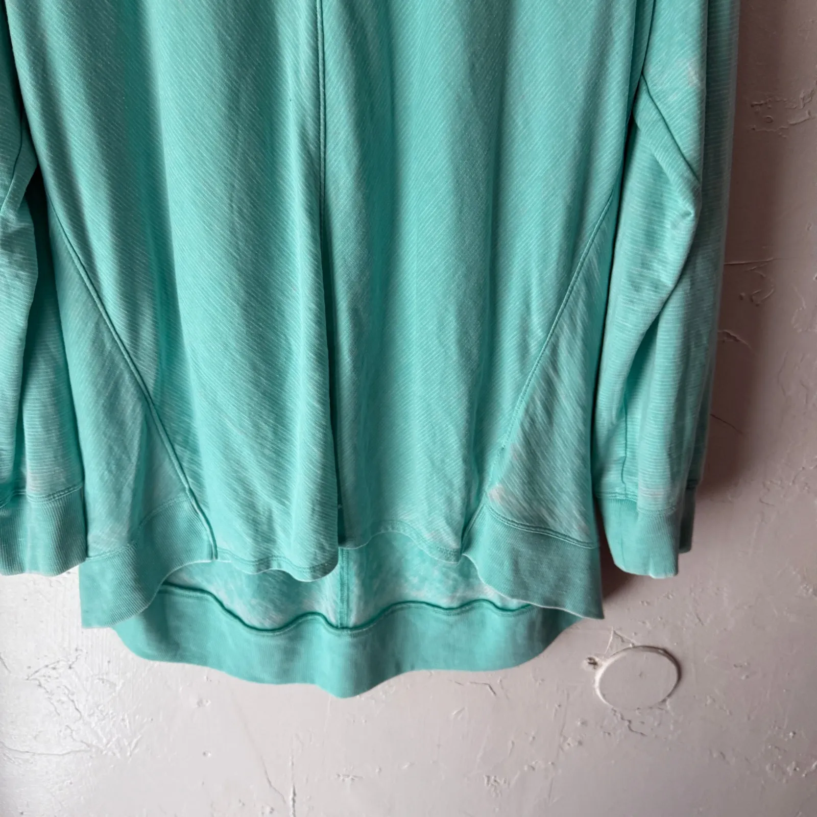 Green Tea Spearmint Long Sleeve Pullover Top XXL High Low Hem Sweater - Image 6