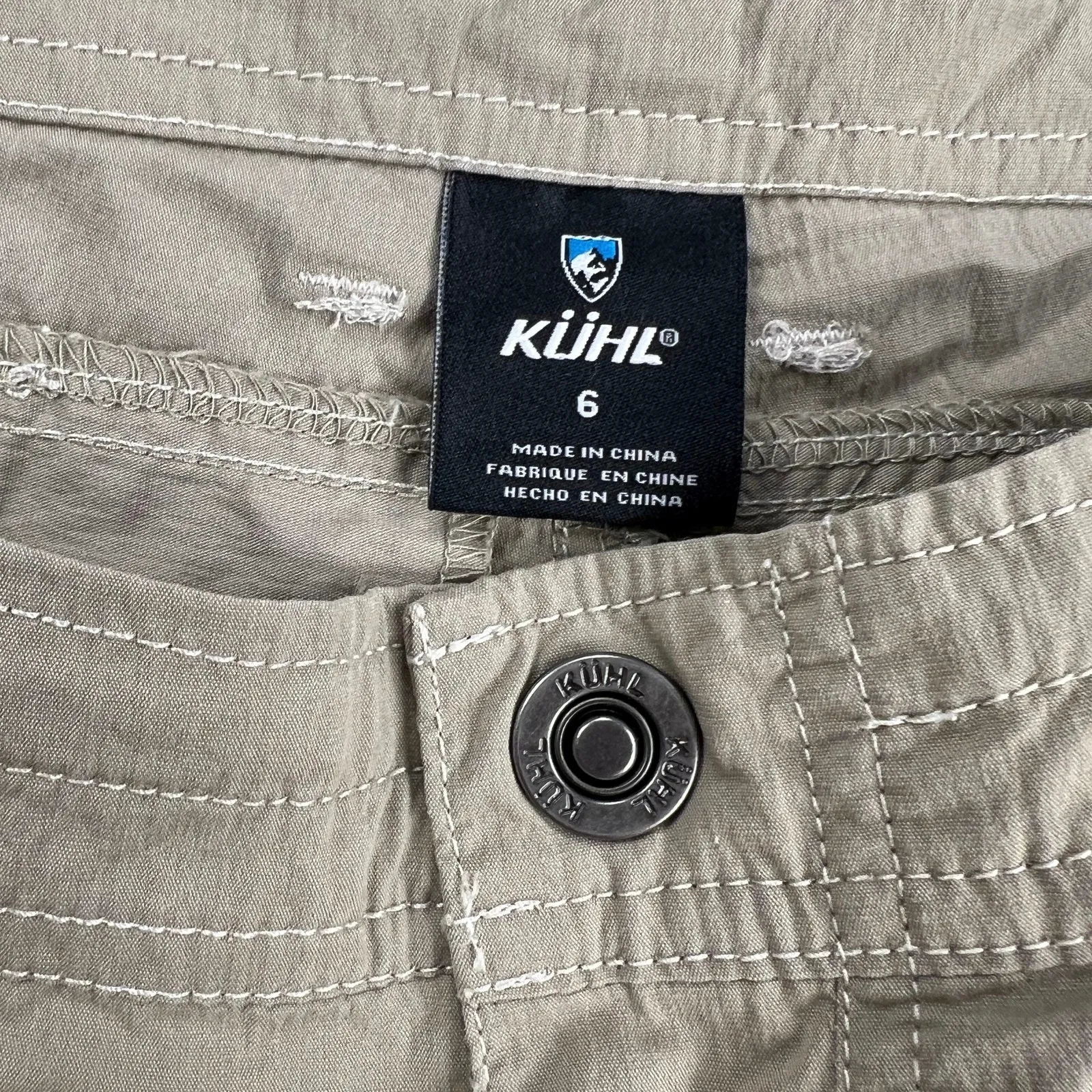 Kuhl Resistor Air Roll-Up Short Adjustable Cargo Crop Pant/Bermuda Tan Size 6 - Image 6