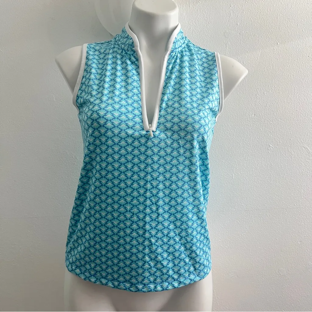 Sigrid Olsen gulf tennis Tank Top NEW - Image 3