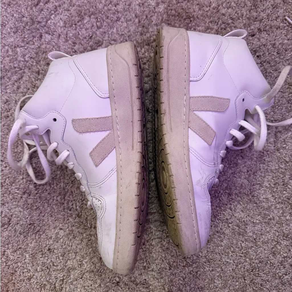 Veja White High-Top Sneakers - Image 3