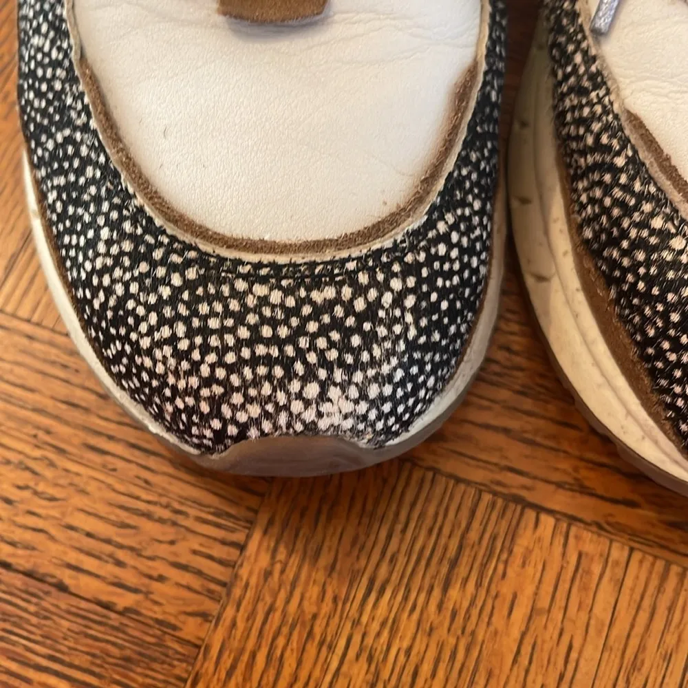 Madewell Kickoff Sneaker size 9 with Animal Print calf skin accents - Image 3