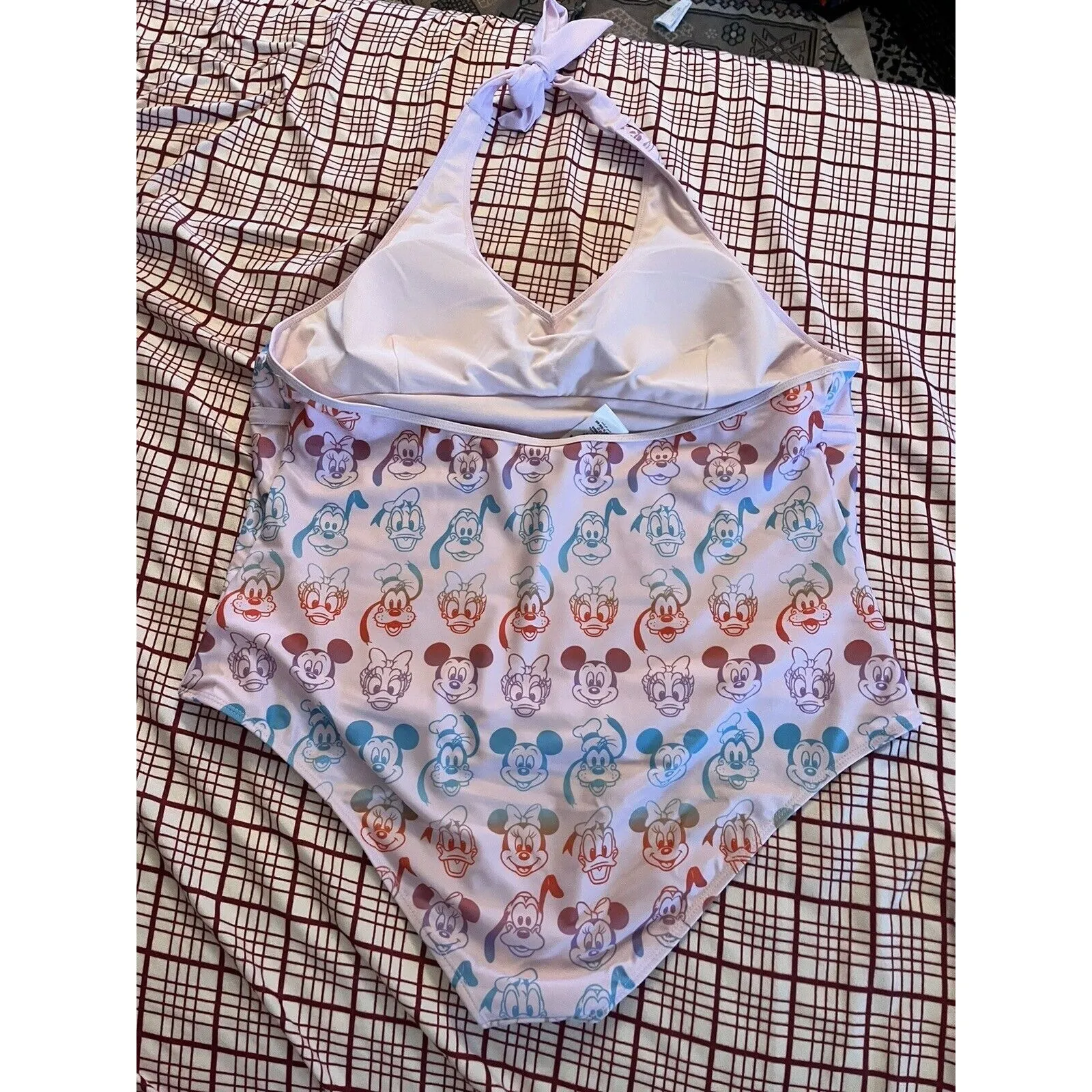 EUC Disney Store Pink  Minnie & Gang  Mouse Swim Suit Adult Size 2XL 1 Piece - Image 6