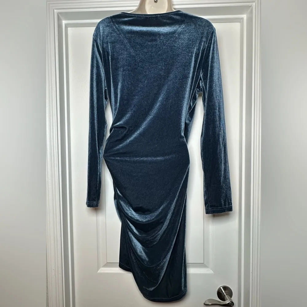 Blue Guberry Long Sleeve Velvet V - Image 7