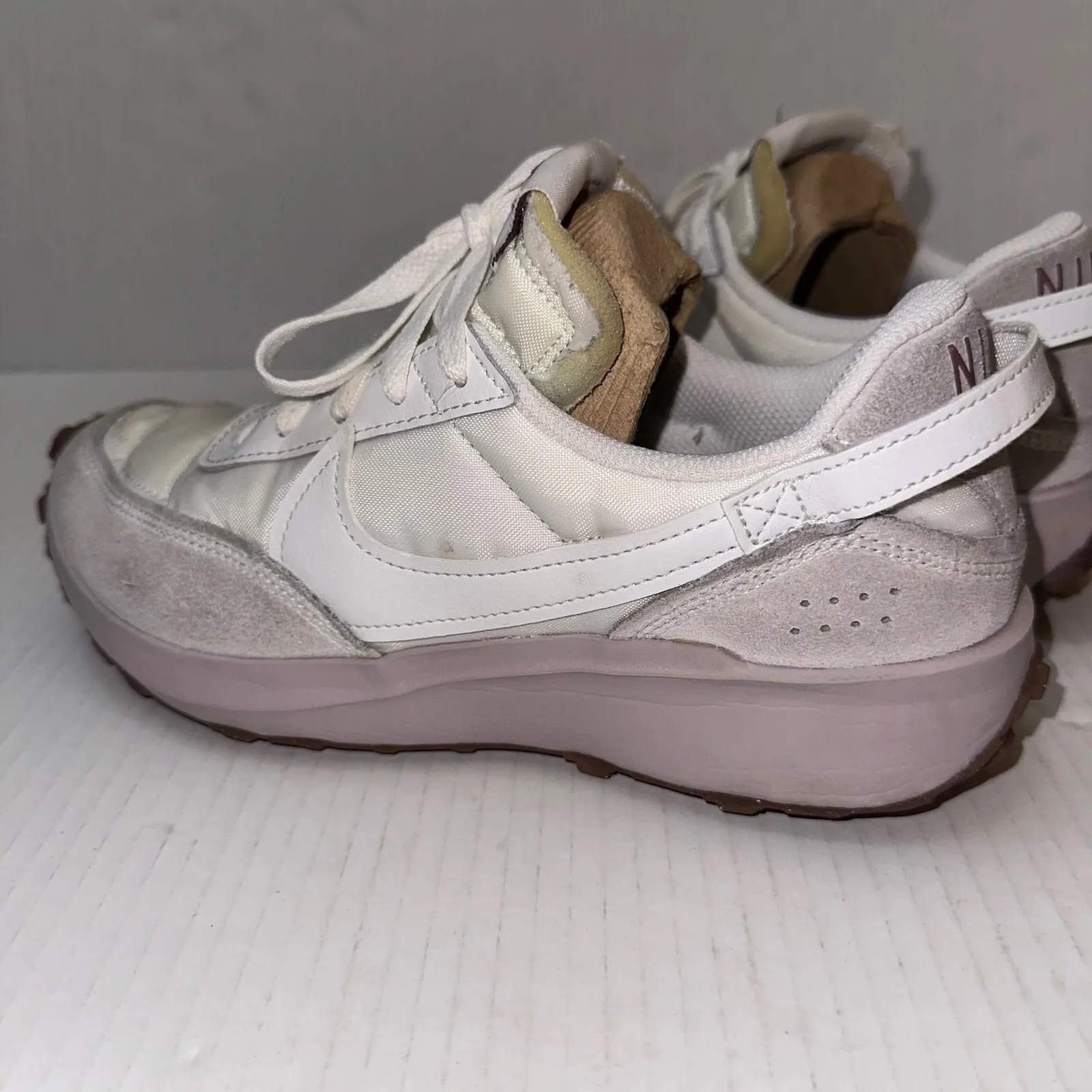 Nike Waffle Debut Shoes Womens 7.5 Summit White Beige Casual Sneakers DH9523 106 - Image 7