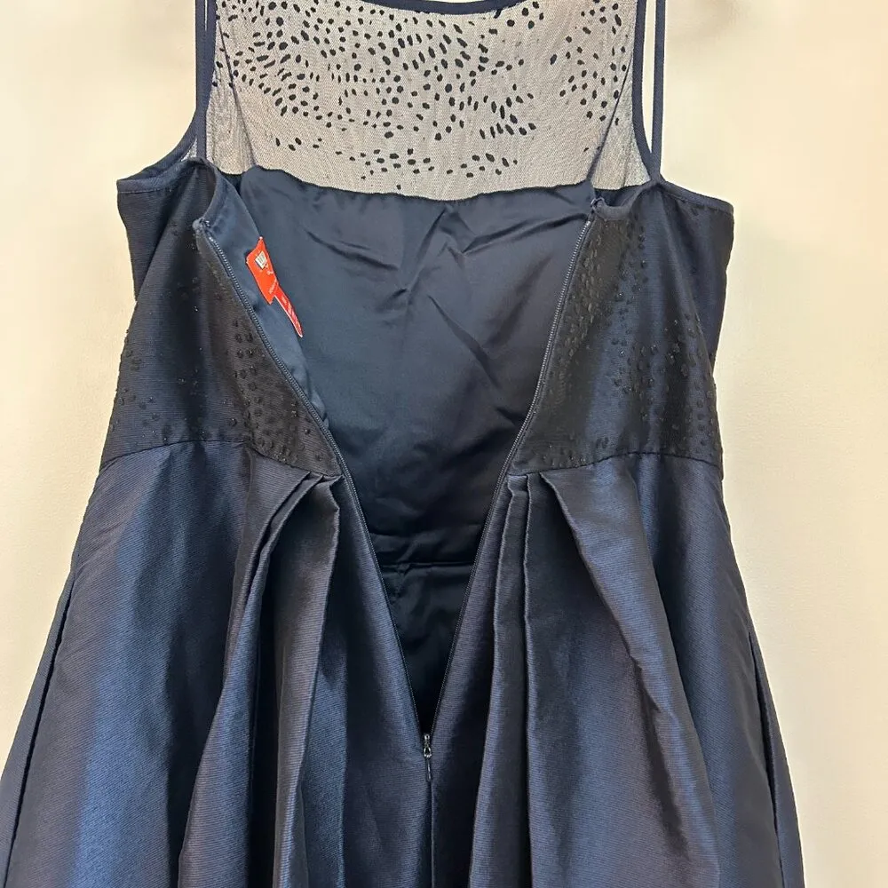 ML Monique Lhuillier Francesca Ball Gown in Navy Blue Size 10 - Image 12