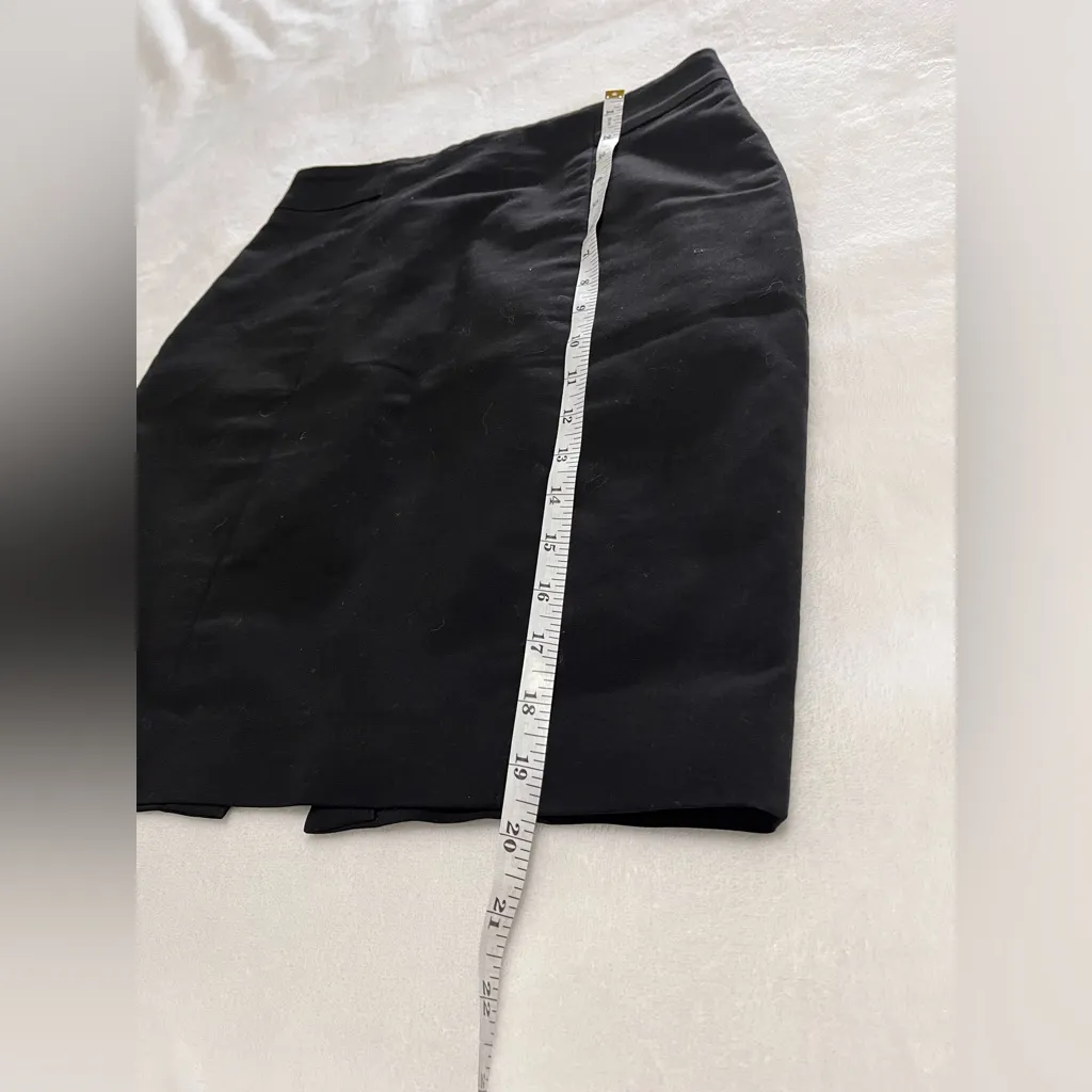 H&M Black Bodycon Corporate Cocktail Classic Pencil Skirt Sz 6 EUC - Image 6