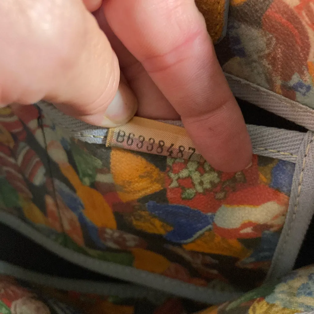 VNTG DOONEY & BOURKE CANDY PRINT Colorful Patterned Women's Bag - Image 9