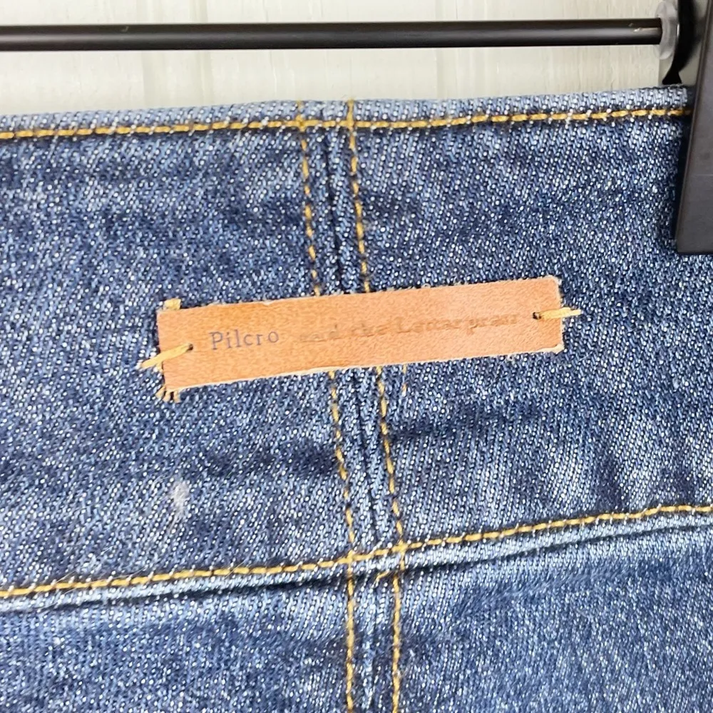 Pilcro and the Letterpress Anthropologie Ultra High Rise Slim Straight Jeans 26 - Image 9