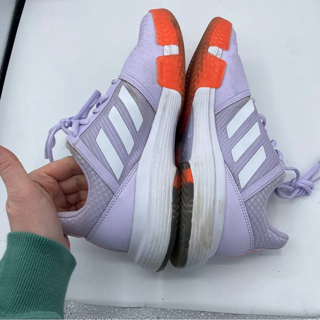 adidas CourtJam Bounce 'Signal‎ Coral' Tennis Shoes EF2764 womens US 9 purple - Image 4