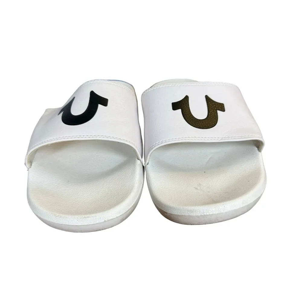 True Religion Dezi Slides White Women's Size 9 - Image 5